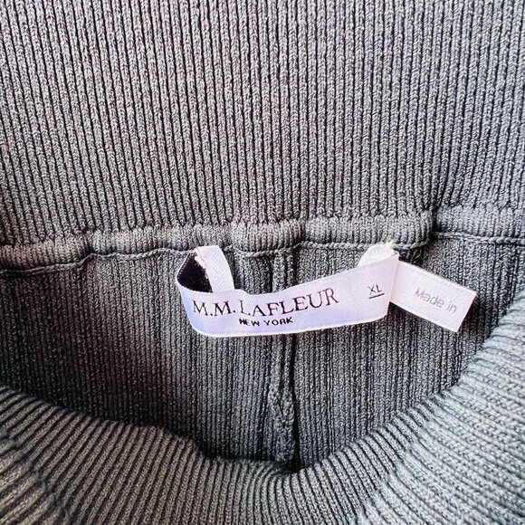 MM Lafleur Finley Jardigan ribbed knit stretch pants, green, Size XL L73 - Picture 8 of 10